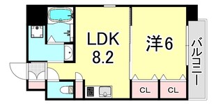 プレサンス昭和通ESRISEの物件間取画像